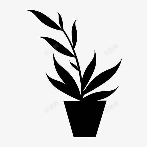 植物绿色植物绿叶图标svg_新图网 https://ixintu.com 植物 植物和树木 绿叶 绿色植物
