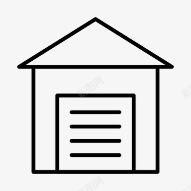 车库建筑住宅图标图标