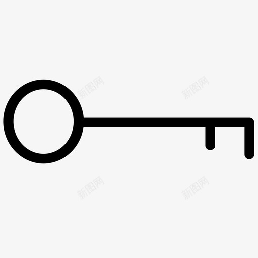 钥匙关闭车门图标svg_新图网 https://ixintu.com 关闭 打开 线路图标 解锁 车门 钥匙 锁止