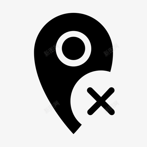 删除标记地图路线图标svg_新图网 https://ixintu.com 删除标记 地图 旅行 路线