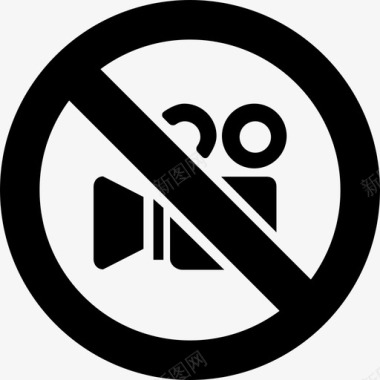 禁止录音摄像禁止录像图标图标
