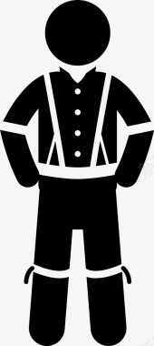 德国男装民族服装图标图标