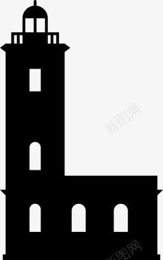 灯塔非洲建筑图标图标