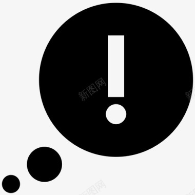 思想泡沫感叹喊叫图标图标