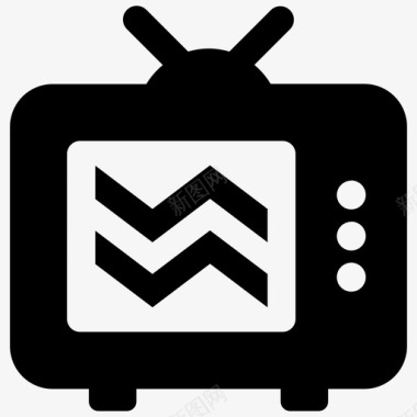 电视机电视电视节目图标图标