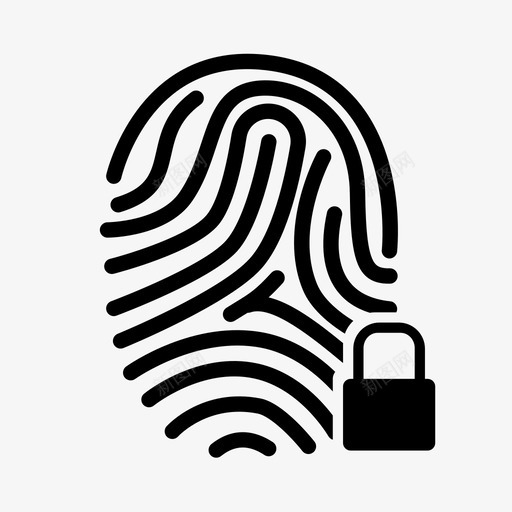 指纹身份证标记图标svg_新图网 https://ixintu.com 指纹 标记 身份证