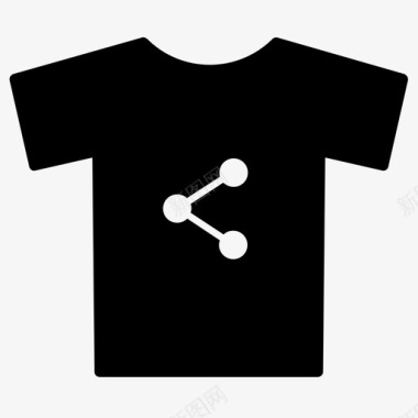 分享社交媒体分享衣服图标图标