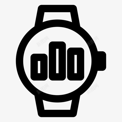 条形图智能手表苹果智能手表智能手表图标svg_新图网 https://ixintu.com 技术 时间 智能手表 条形图智能手表 苹果智能手表