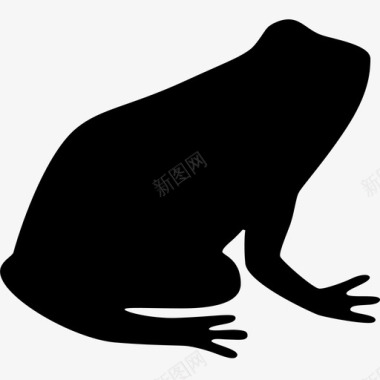 青蛙动物无尾鸟图标图标
