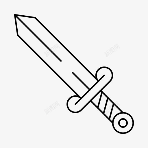 匕首刀剑图标svg_新图网 https://ixintu.com 刀 剑 匕首 战士 武器 游戏