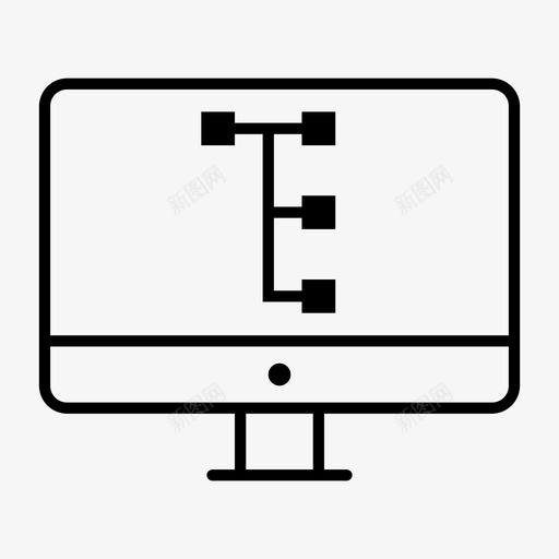 监控工作流程层次结构链接图标svg_新图网 https://ixintu.com 关系 层次结构 方案 流程 流程图 监控工作流程 链接