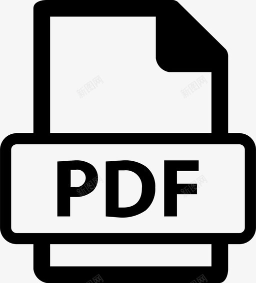 pdf文件文件扩展名文件格式图标svg_新图网 https://ixintu.com pdf文件 文件 文件扩展名 文件格式 文件类型