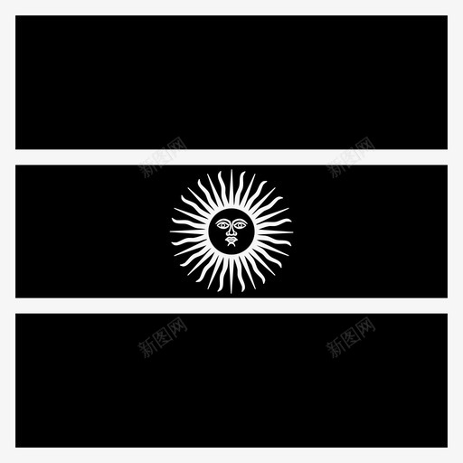 阿根廷国家国旗图标svg_新图网 https://ixintu.com 世界广场旗帜铭文 南美洲 国家 国旗 阿根廷