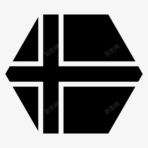 丹麦国家欧洲图标svg_新图网 https://ixintu.com 世界六边形旗帜字形 丹麦 国家 旗帜 欧洲