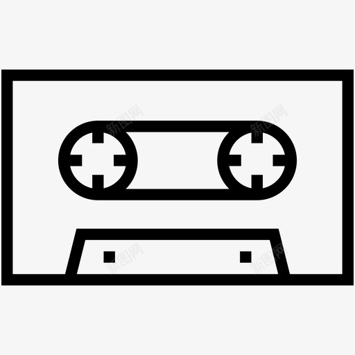 盒式磁带录音带小型盒式磁带图标svg_新图网 https://ixintu.com 多媒体线路图标c 小型盒式磁带 录音带 盒式磁带