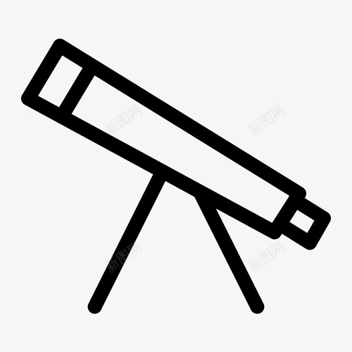 望远镜天文凝视图标svg_新图网 https://ixintu.com 凝视 天文 太空 学校集市 星星 望远镜