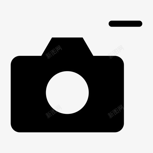 相机删除艺术画廊图标svg_新图网 https://ixintu.com 减号 录音机 摄影 照片 画廊 相机删除 艺术
