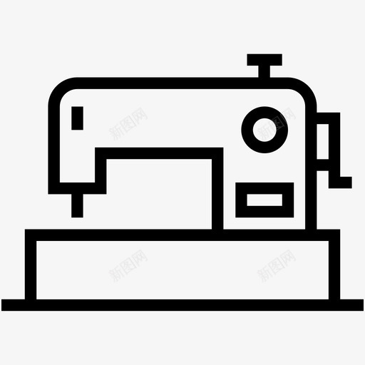 缝纫机裁缝裁缝机图标svg_新图网 https://ixintu.com 缝纫图标集 缝纫机 裁缝 裁缝机