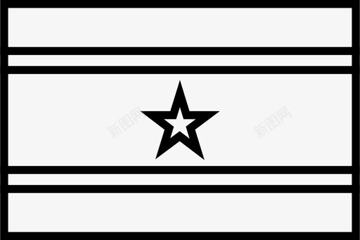 苏里南国家旗帜图标svg_新图网 https://ixintu.com 世界矩形旗轮廓 南美洲 国家 旗帜 苏里南