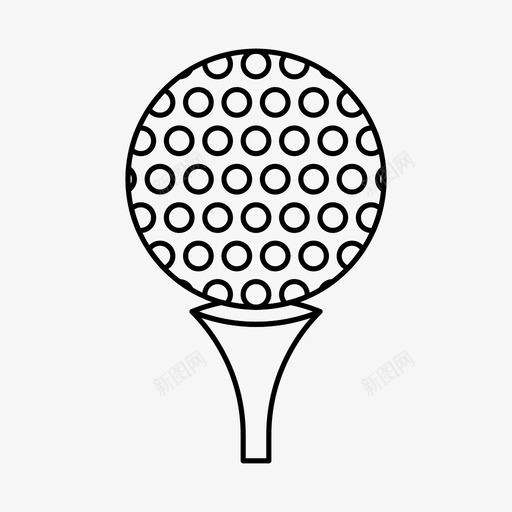 高尔夫球游戏运动图标svg_新图网 https://ixintu.com 体育 体育和奖励 游戏 运动 高尔夫球