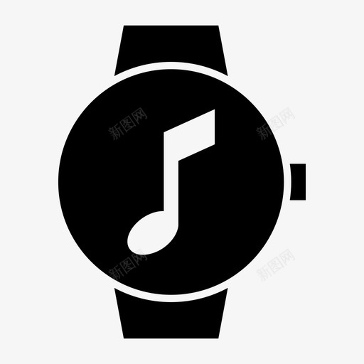 smartwatch音乐音频音乐音符图标svg_新图网 https://ixintu.com smartwatch音乐 声音 曲调 音乐备忘 音符 音频音乐