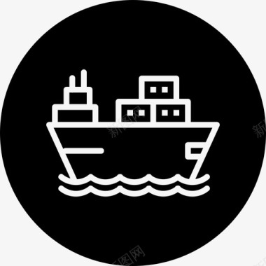 船舶交货货物图标图标