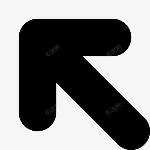 左上箭头角图标svg_新图网 https://ixintu.com iconano8px微图标 北 左上 箭头 西北 角