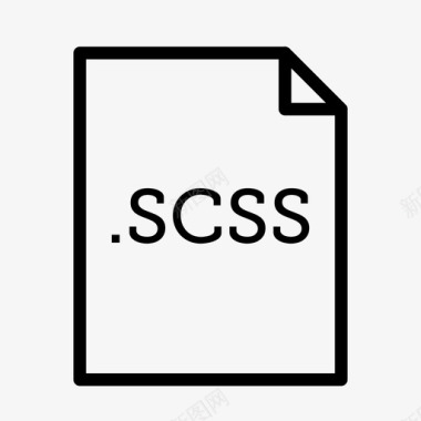 scss文件应用程序和文件类型图标图标