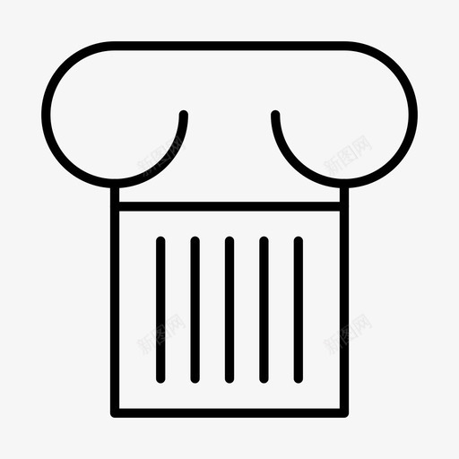 古建筑古柱希腊图标svg_新图网 https://ixintu.com 万神殿 古建筑 古柱 希腊 建筑2 皮拉尔
