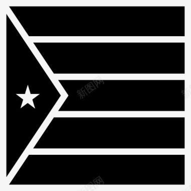 古巴国家国旗图标图标