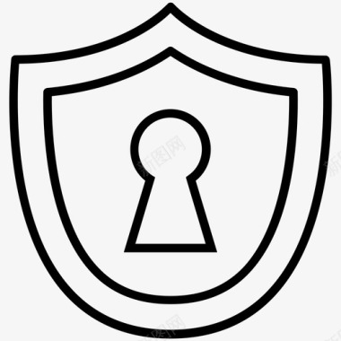 锁孔保护锁密码图标图标