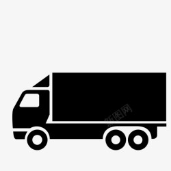 长卡车长车货物货车图标高清图片