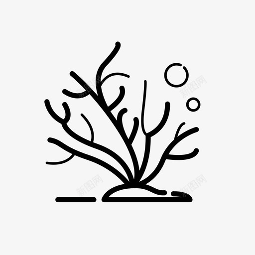 珊瑚图标集海洋svg_新图网 https://ixintu.com 图标集 旅行 旅行集3 海洋 珊瑚