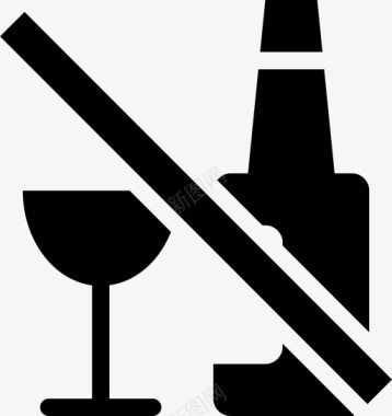 戒酒喝酒不喝酒图标图标