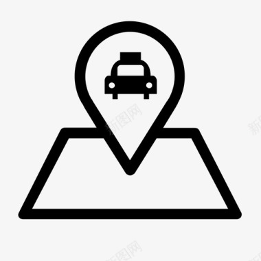 出租车停靠站地图标识图标
