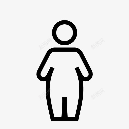 肥胖妇女饮食肥胖图标svg_新图网 https://ixintu.com 团体和人行 女孩 肥胖 肥胖妇女 饮食