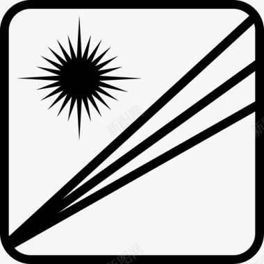马绍尔群岛国家国旗图标图标