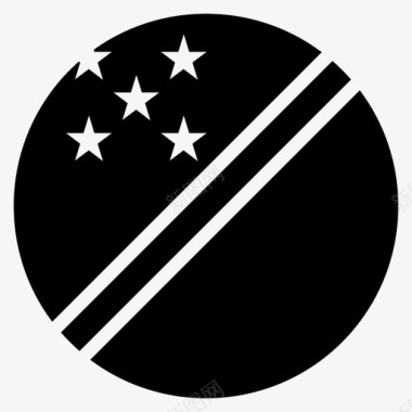 所罗门群岛国家旗帜图标图标