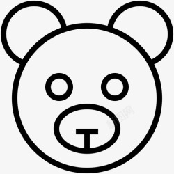 毛绒玩具图标泰迪脸毛绒玩具泰迪熊图标高清图片