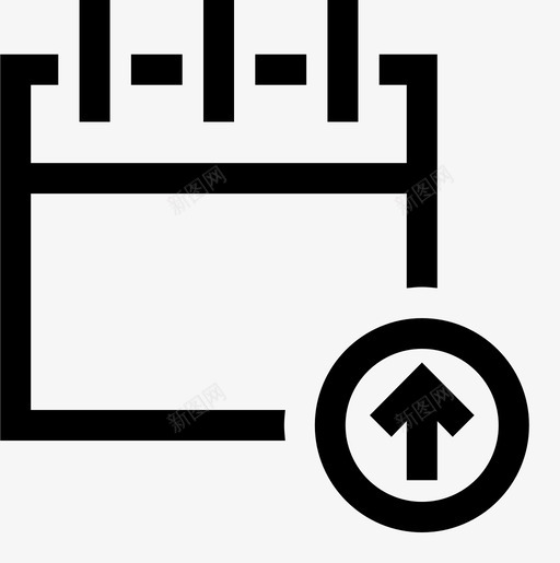 上传日历月日程表图标svg_新图网 https://ixintu.com 上传日历 日程表 月