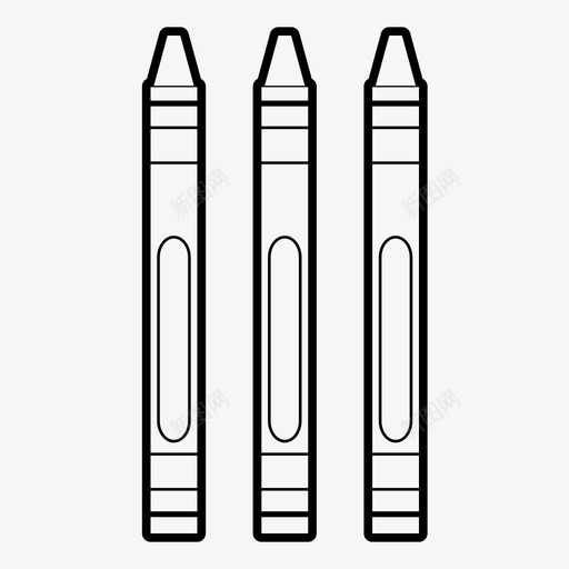 蜡笔颜色绘画图标svg_新图网 https://ixintu.com 回到学校 学校 绘画 蜡笔 颜色