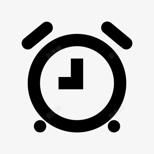 闹钟起床提醒图标svg_新图网 https://ixintu.com 提醒 时间 时间表 起床 闹钟