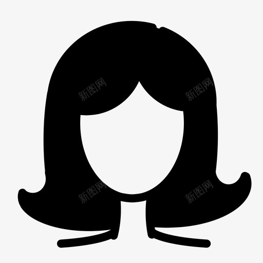 头发涂鸦女孩人物图标svg_新图网 https://ixintu.com 人物 发型涂鸦版本2 头发涂鸦 女人 女孩 风格