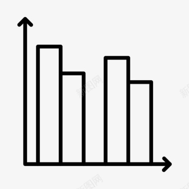 图表条形图直方图图标图标