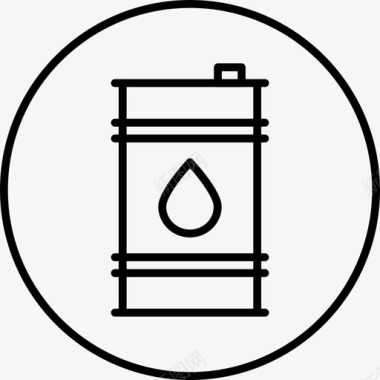 油桶罐容器图标图标