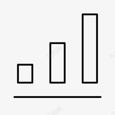 条形图应用程序业务图标图标