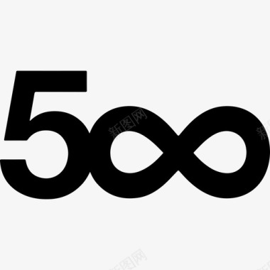 500px徽标社交社交图标图标