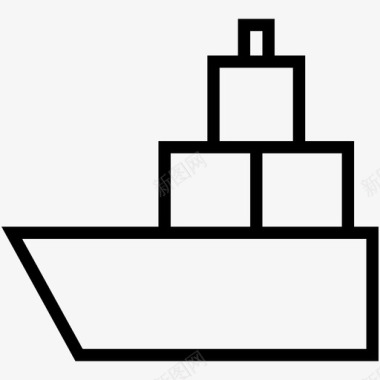 船邮轮游艇图标图标