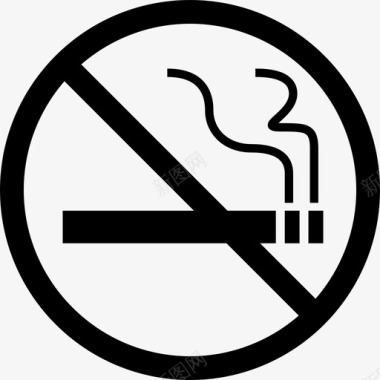 禁止吸烟厕所标志图标图标