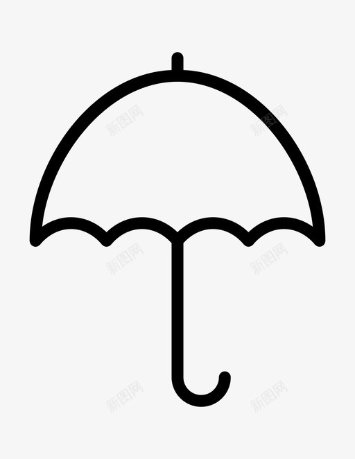 伞图标不下雨svg_新图网 https://ixintu.com svg 不下雨 伞 图标 线图标